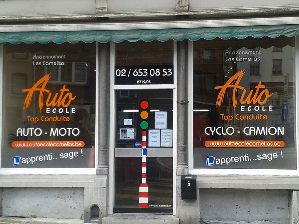 Vitrine auto-école